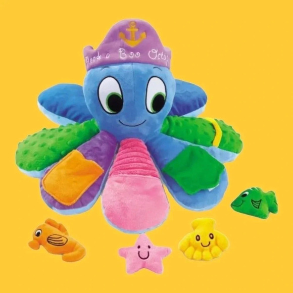 Lakeshore peek-a-boo octopus 36mos/infant/toddler - Picture 3 of 4